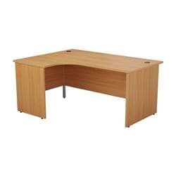 Plus Panel End Core Workstation Left Hand 1800mm Beech