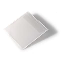 Durable POCKETFIX Self-Adhesive Clear CDDVD Sleeve Pocket - 100 Pack