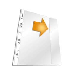 Durable BUSINESS Punched Pockets Sleeve Wallets with Flap - 50 Pack -