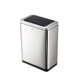 Durable Smart Gesture Motion Sensor Kitchen Bin - Stainless Steel - 2X
