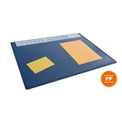 Durable Calendar PC Desk Pad Protector Mat with Clear Overlay - 5 Pack