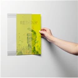 Durable Self-Adhesive Recycled PET Poster Holder Signage - 5 Pack - A4