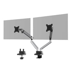 Durable SELECT PLUS Dual Arm Monitor Mount Desk Clamp for 2 Screens -