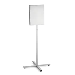 Durable INFO STAND OUTDOOR Stainless Steel Floor Sign - A3 Display Pan