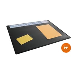 Durable Calendar PC Desk Pad Protector Mat with Clear Overlay - 5 Pack