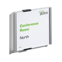 Durable Anodised Aluminium Square Door Sign Holder Wall Mounted - 149x