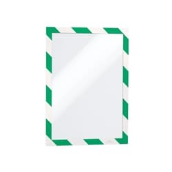 Durable DURAFRAME Adhesive Magnetic Hazard Frame - 2 Pack - A4 Green &