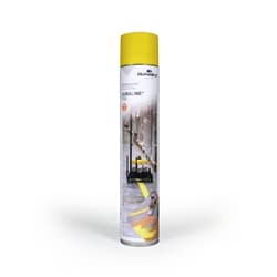 Durable DURALINE Floor Marking Spray 750ml - Permanent Line Paint - Ye