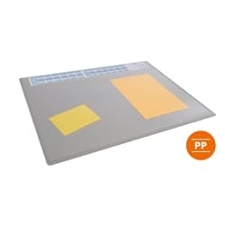 Durable Calendar PC Desk Pad Protector Mat with Clear Overlay - 5 Pack