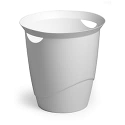 Durable TREND Plastic Waste Recycling Bin - 16 Litre - 6 Pack - White