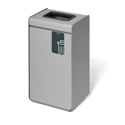 Durable 55L General Waste Bin - Sheet Steel Recycling Separation Bin -