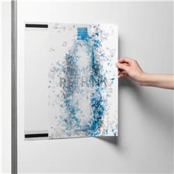 Durable Magnetic Recycled PET Poster Holder Signage - 5 Pack - A3