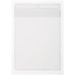 Durable Lanyard Pouches ID Badge Display Pocket Vertical - 50 Pack - A