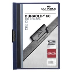Durable DURACLIP 60 Sheet Document Clip File Folder - 25 Pack - A4 Mid