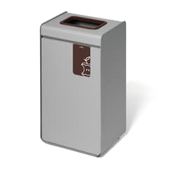 Durable 55L Food Waste Bin - Sheet Steel Recycling Separation Bin - DU
