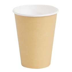 Recyclable Coffee Cups Single Wall Kraft 12oz