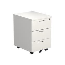3 Drawer Mobile Pedestal TESMP3WH