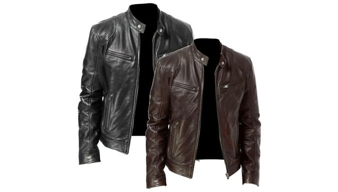Vintage Motorcycle Style Jacket 2 Colours & 5 Sizes