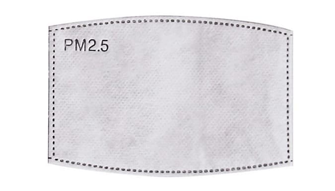 10 30 or 50 Pack Replacement PM 2.5 Face Cover Filters