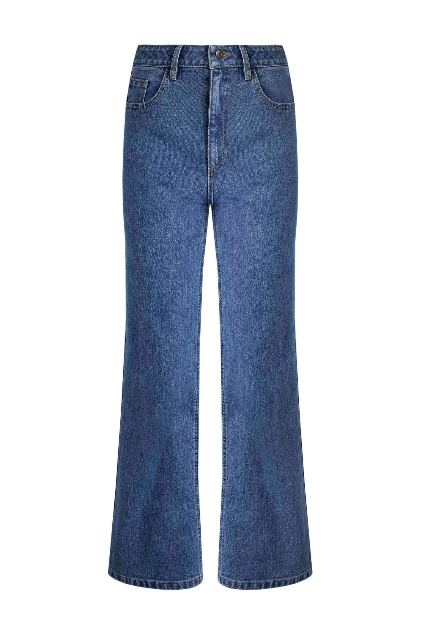 Weird Fish Corine Wide Leg Jeans