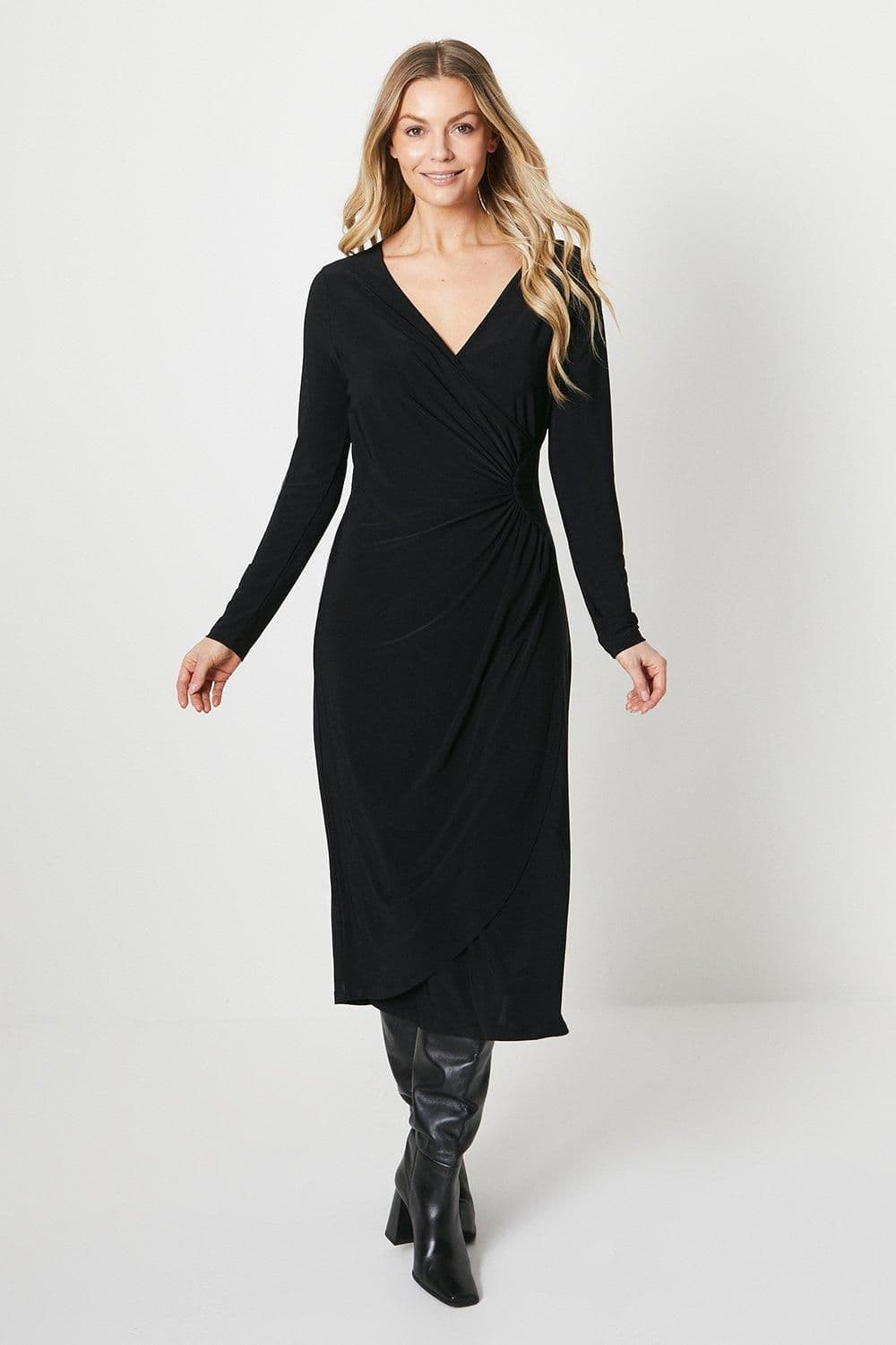 Ruched Side Panel Dress