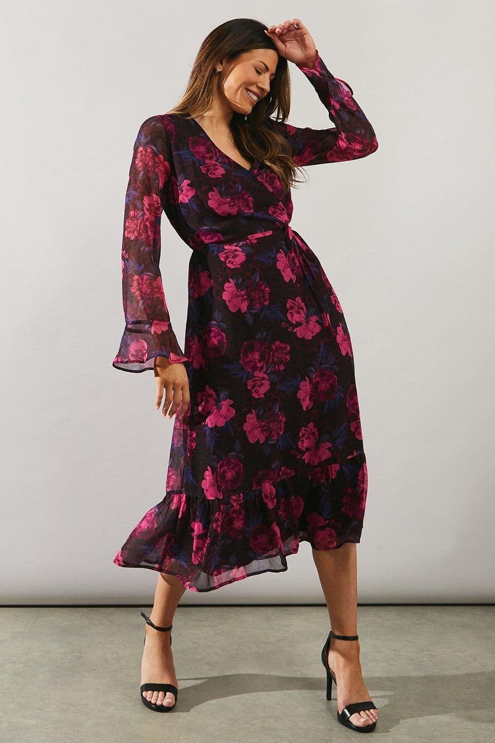 Floral Print Midi Dress