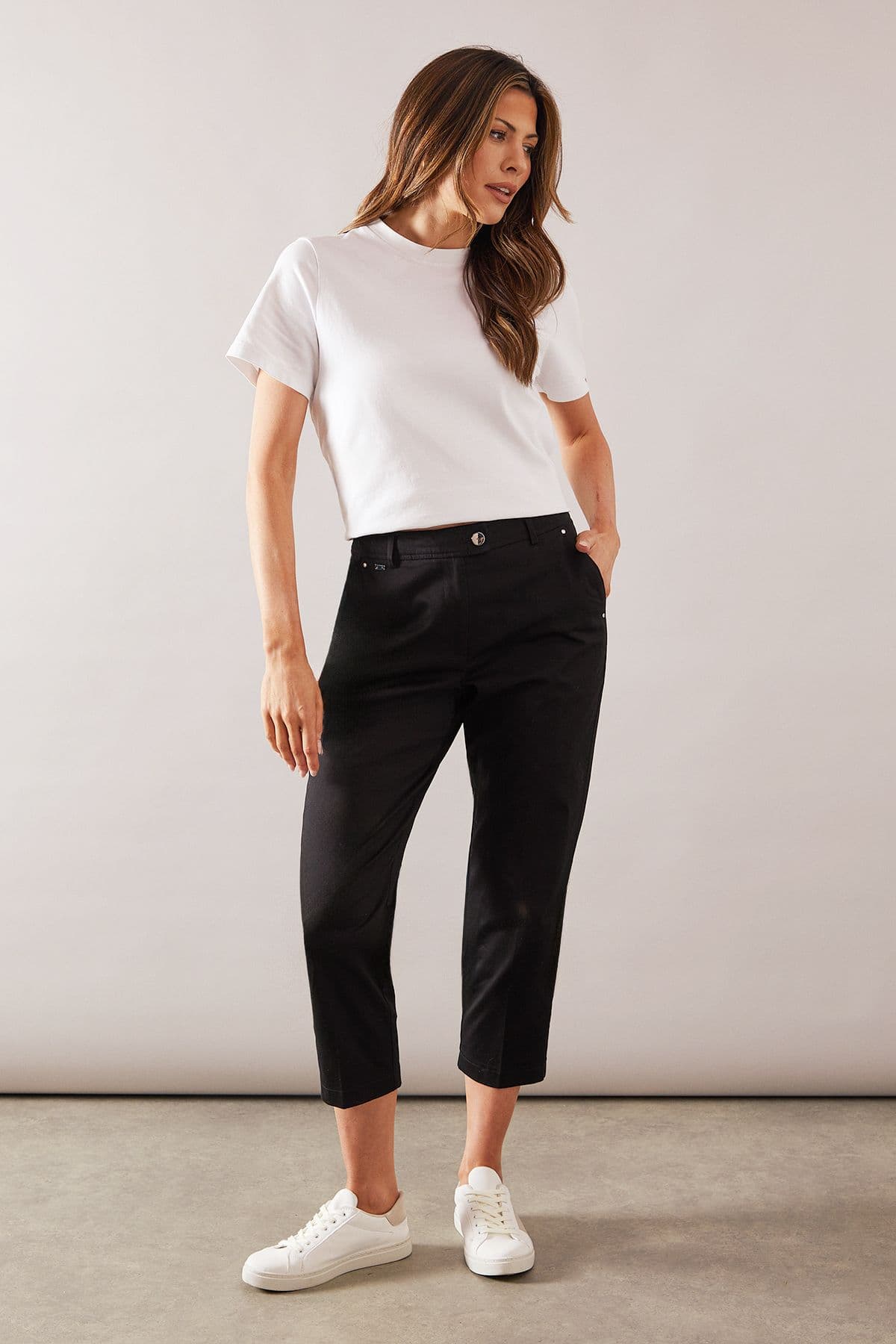 Stretch Capri Trousers