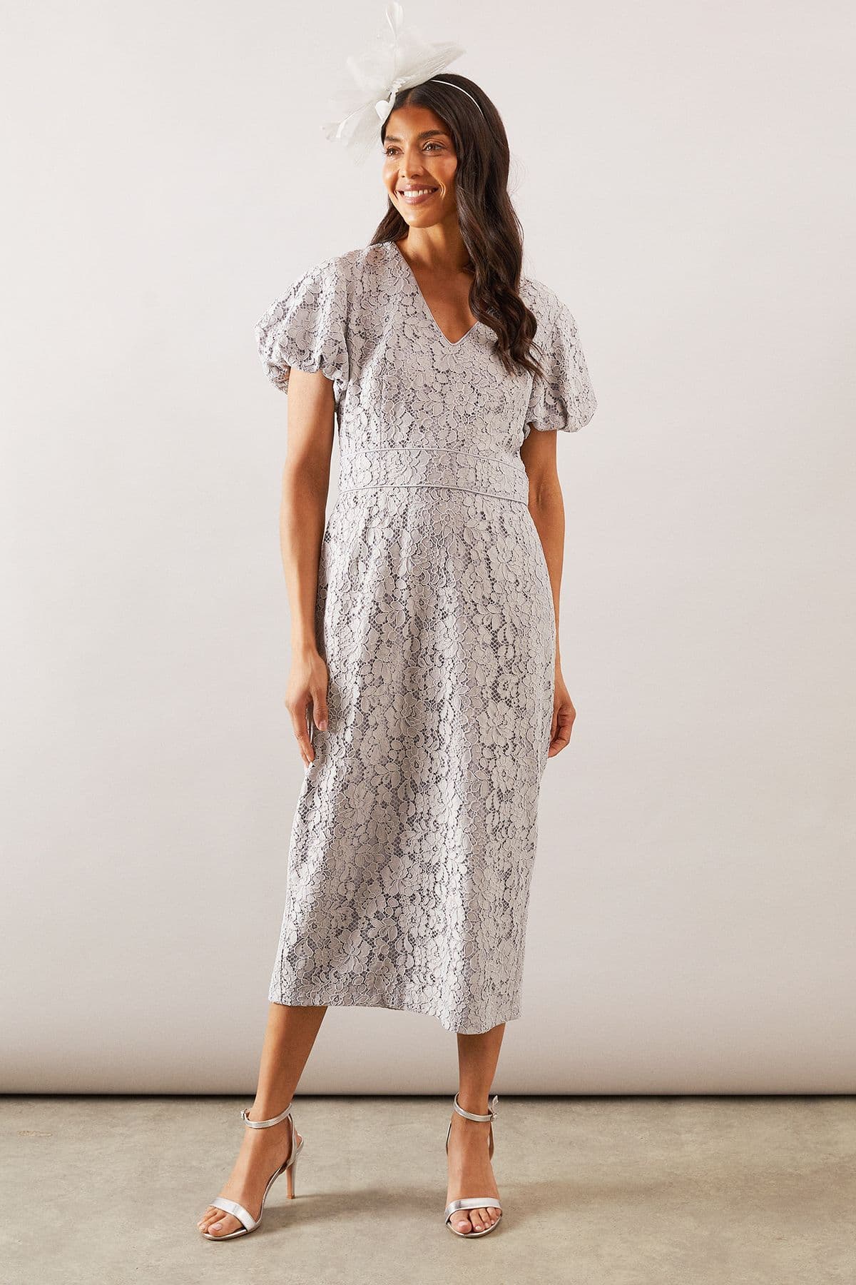 Occasion Lace Pencil Midi Dress