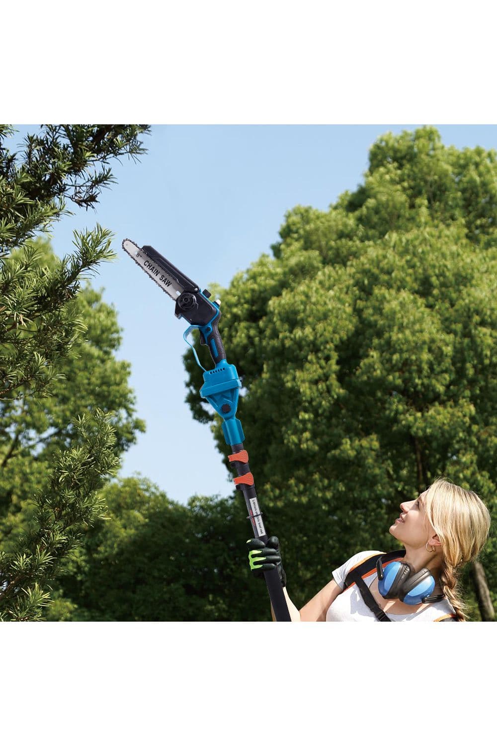 Cordless 6 inch Gardening Electric Chainsaw Telescoping Pole