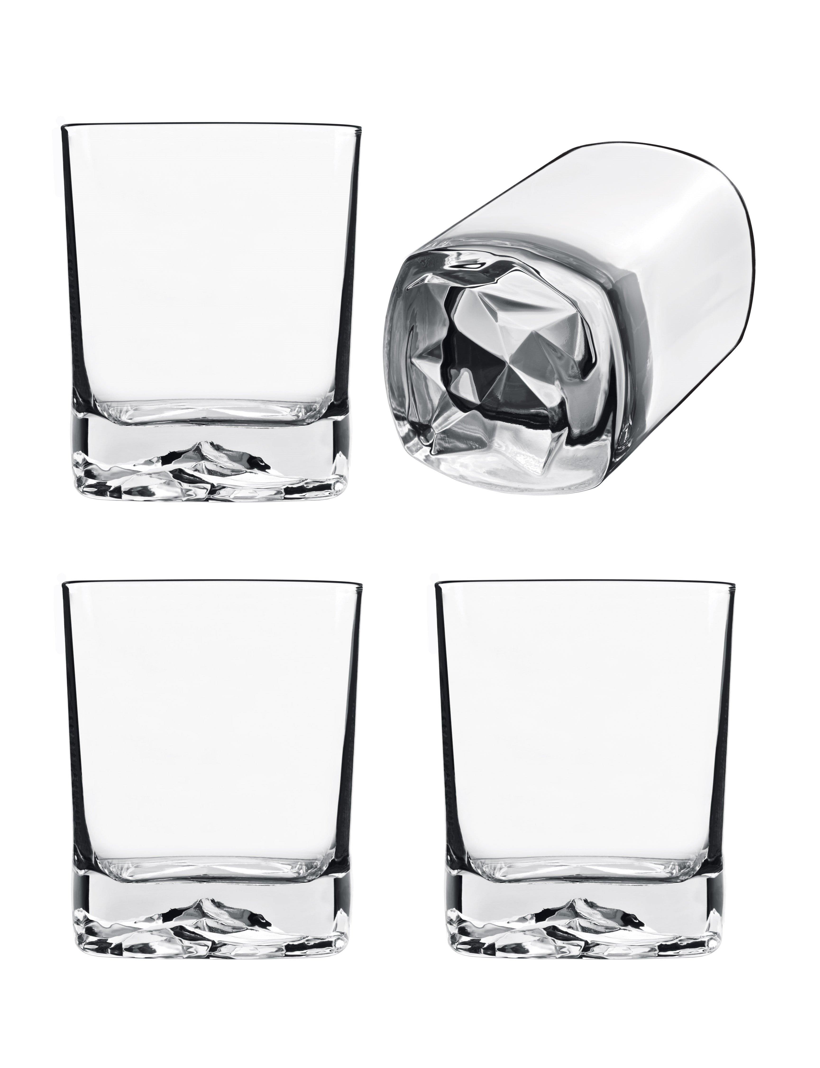 On The Rocks' Crystal Glass DOF Glasses Set 400ml - Pack of 4