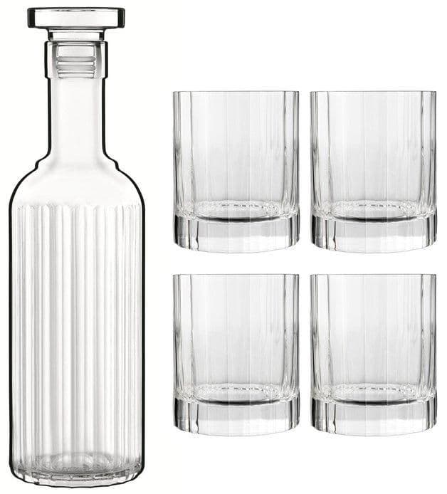 Bach Crystal Whiskey Glasses Set, Dishwasher Safe, Breakage Resistant, Set of 5