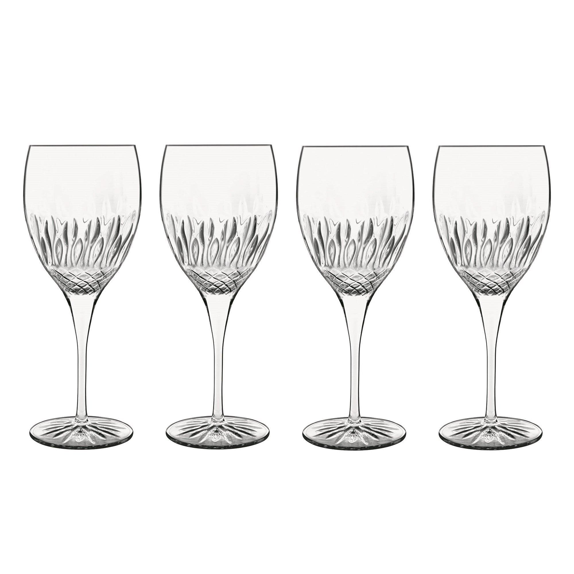 Diamante Chianti Glasses - Red Wine Drinkware, 520 ml - Pack of 4