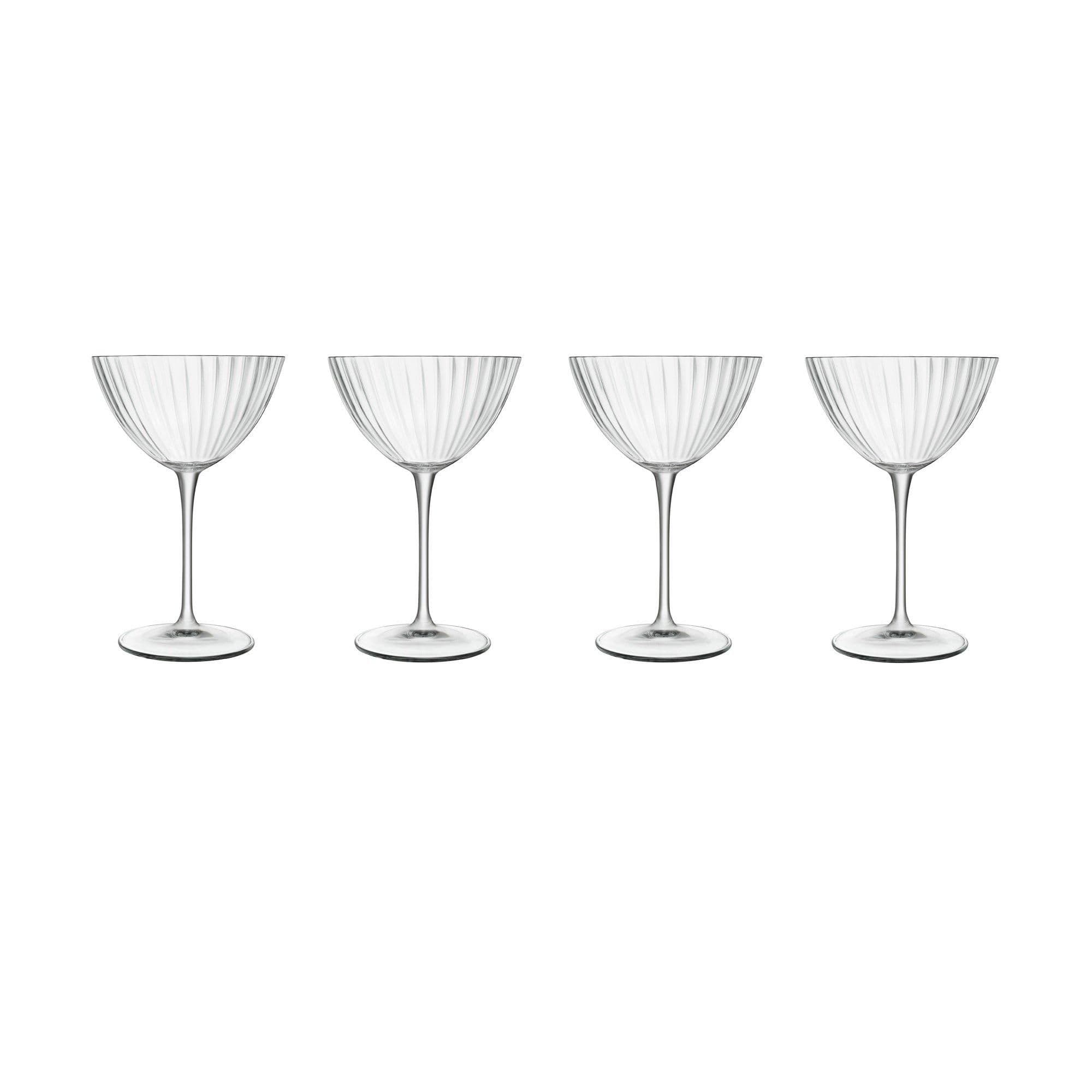 Optica Martini Glasses Crystal, Dishwasher Safe, Perfect Gift, Set of 4