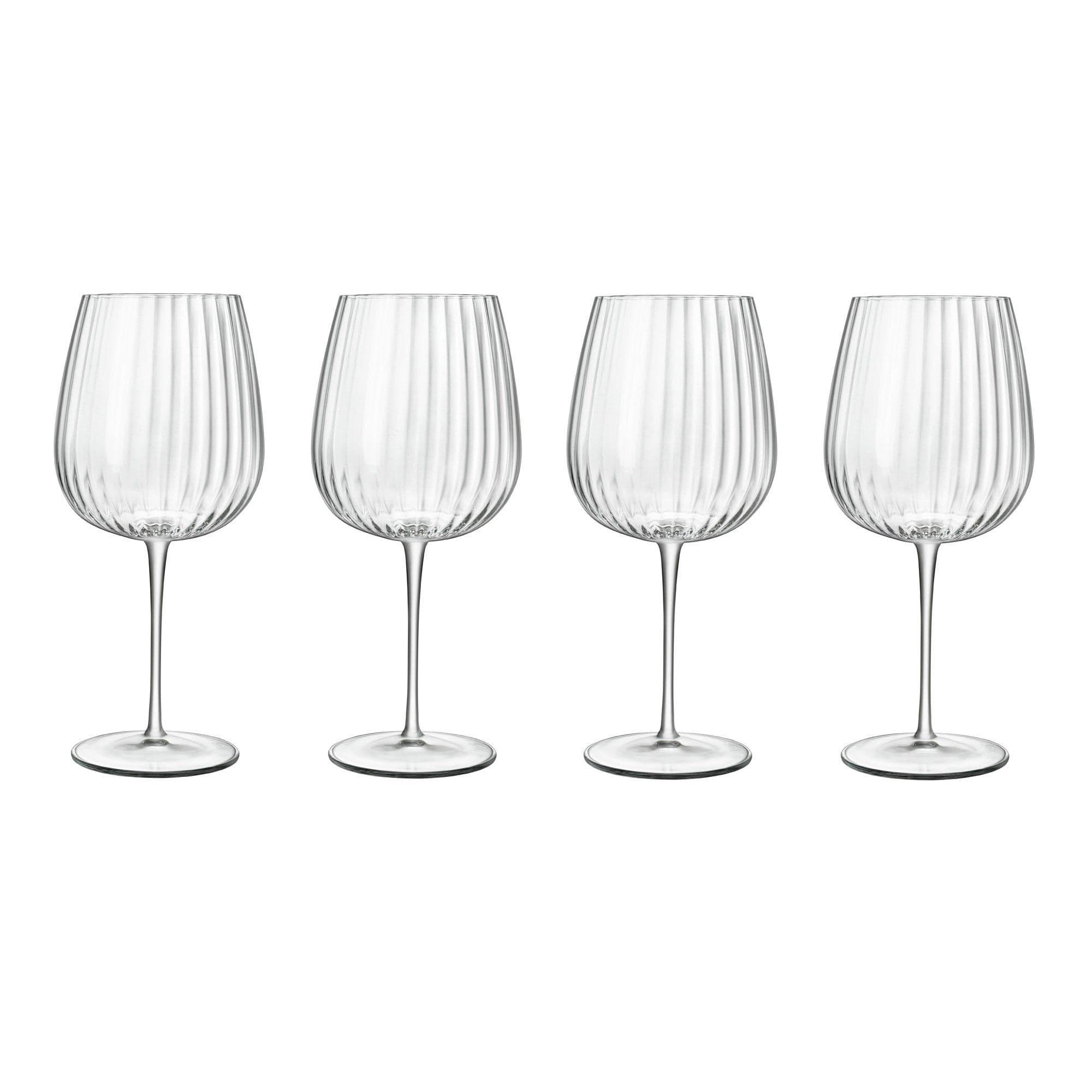 Optica Burgundy / Gin Glasses - Dishwasher Safe, 750 ml Pack of 4