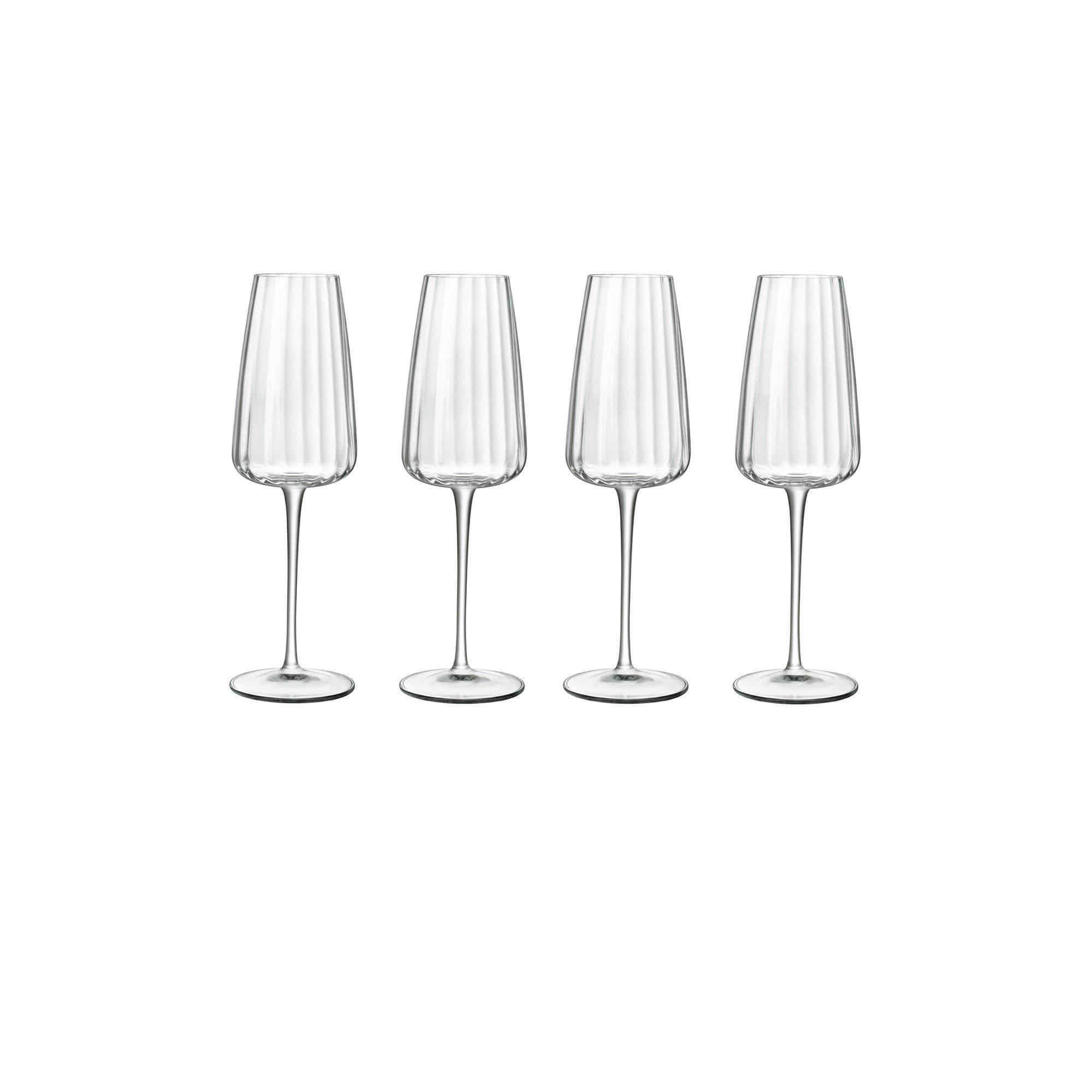 Optica Sparkling Wine Glasses - 210 ml Drinkware - Pack of 4