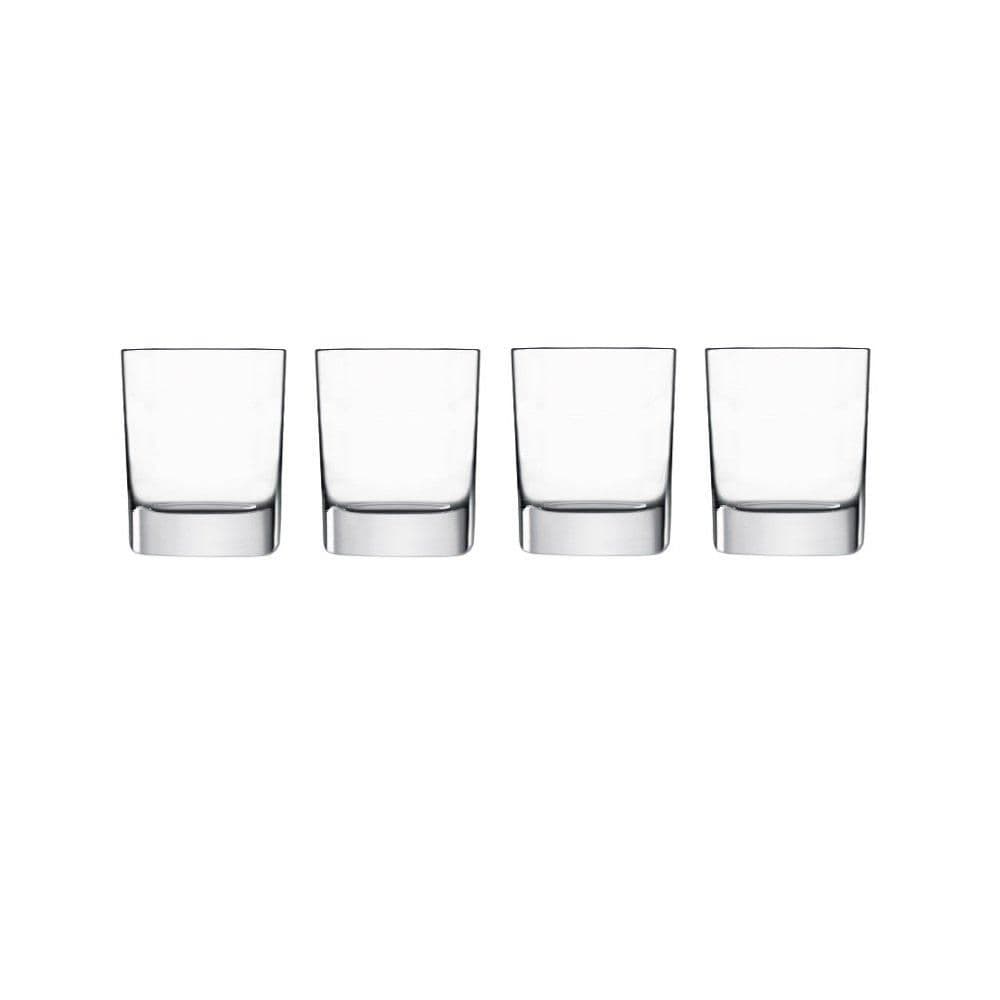Strauss Whisky Glasses - 285 ml Durable Glassware - Pack of 4