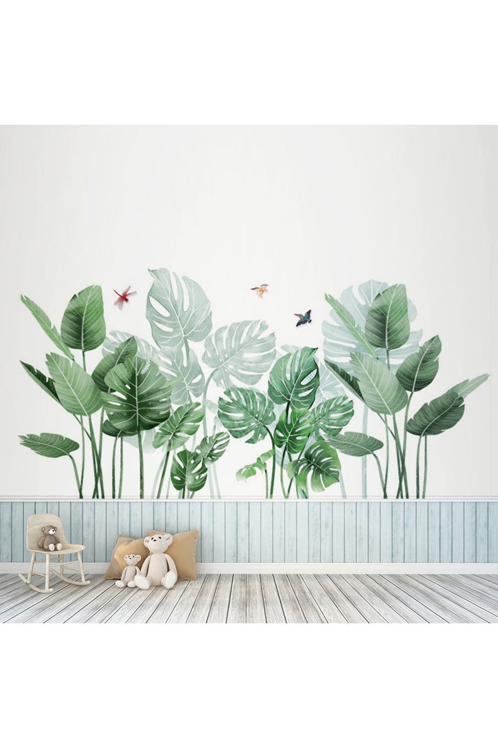 Rainforest Green Tropical Plant Decoration Wall Sticker