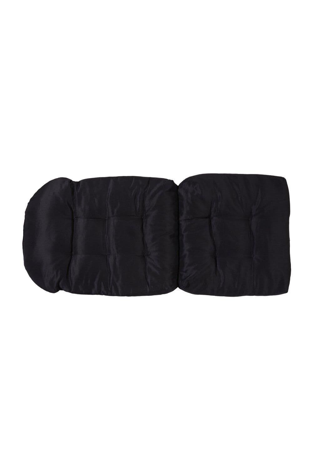 Living and Home 125CM x 53CM Outdoor Waterproof Seat Cushion with Fixing Straps in Black | Size: 125 cm x 53 cm