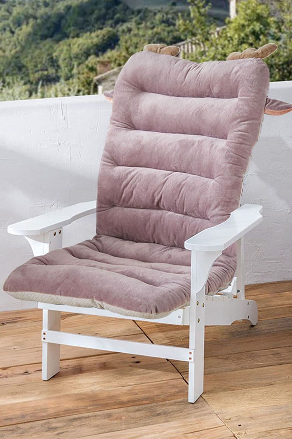 Winter Plush Seat Cushion with Back Pad