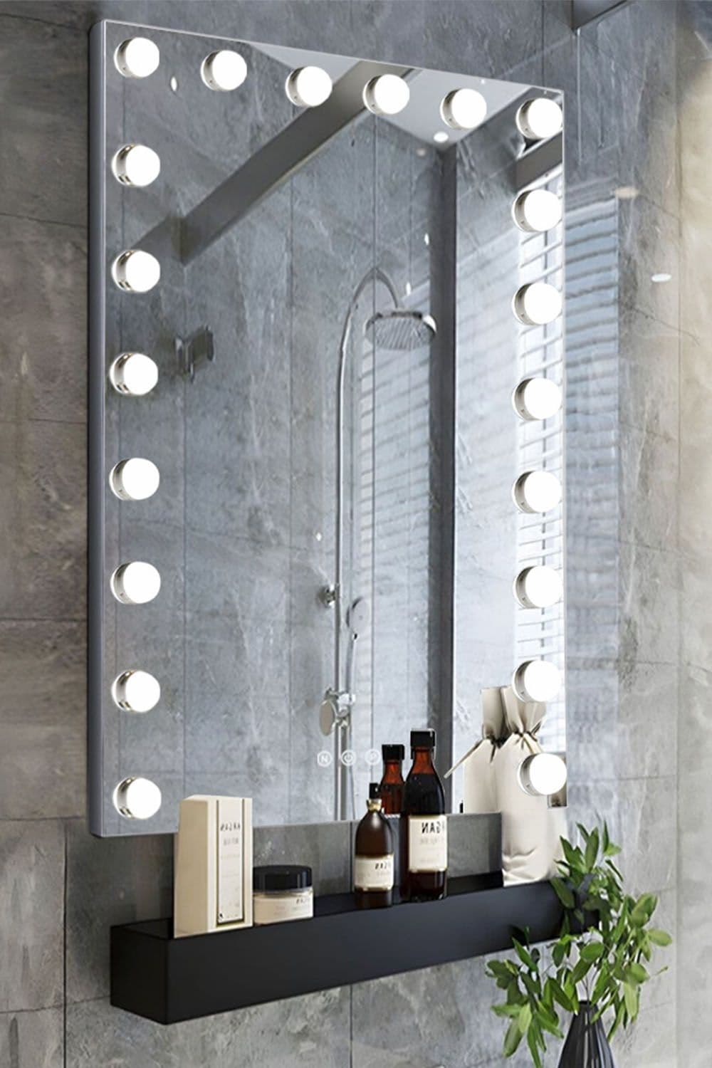 Hollywood Vanity Mirror with LED Lights Desktop Wall-mounted For Home