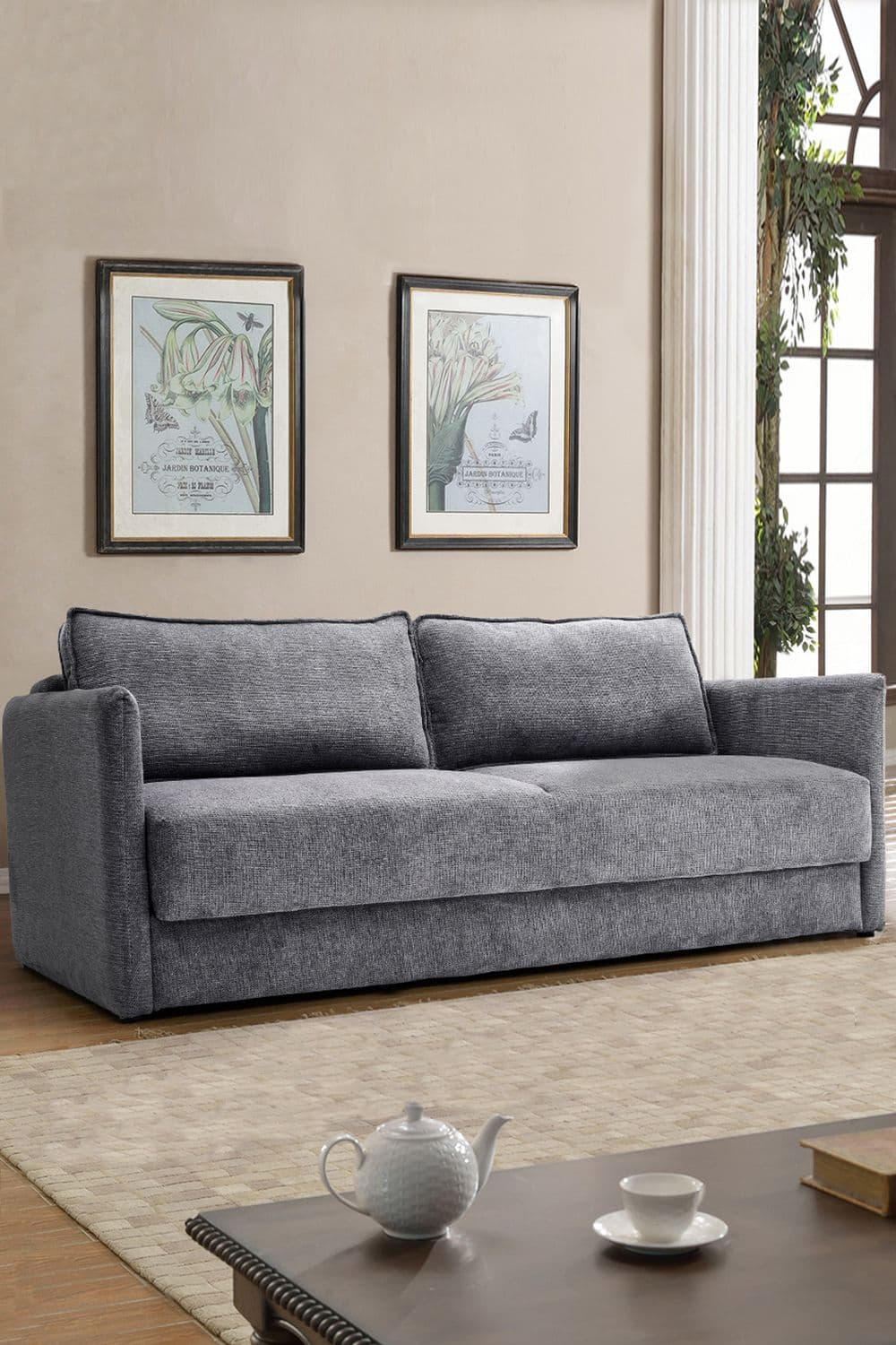 206cm W 3-Seater Sleeper Sofa Bed
