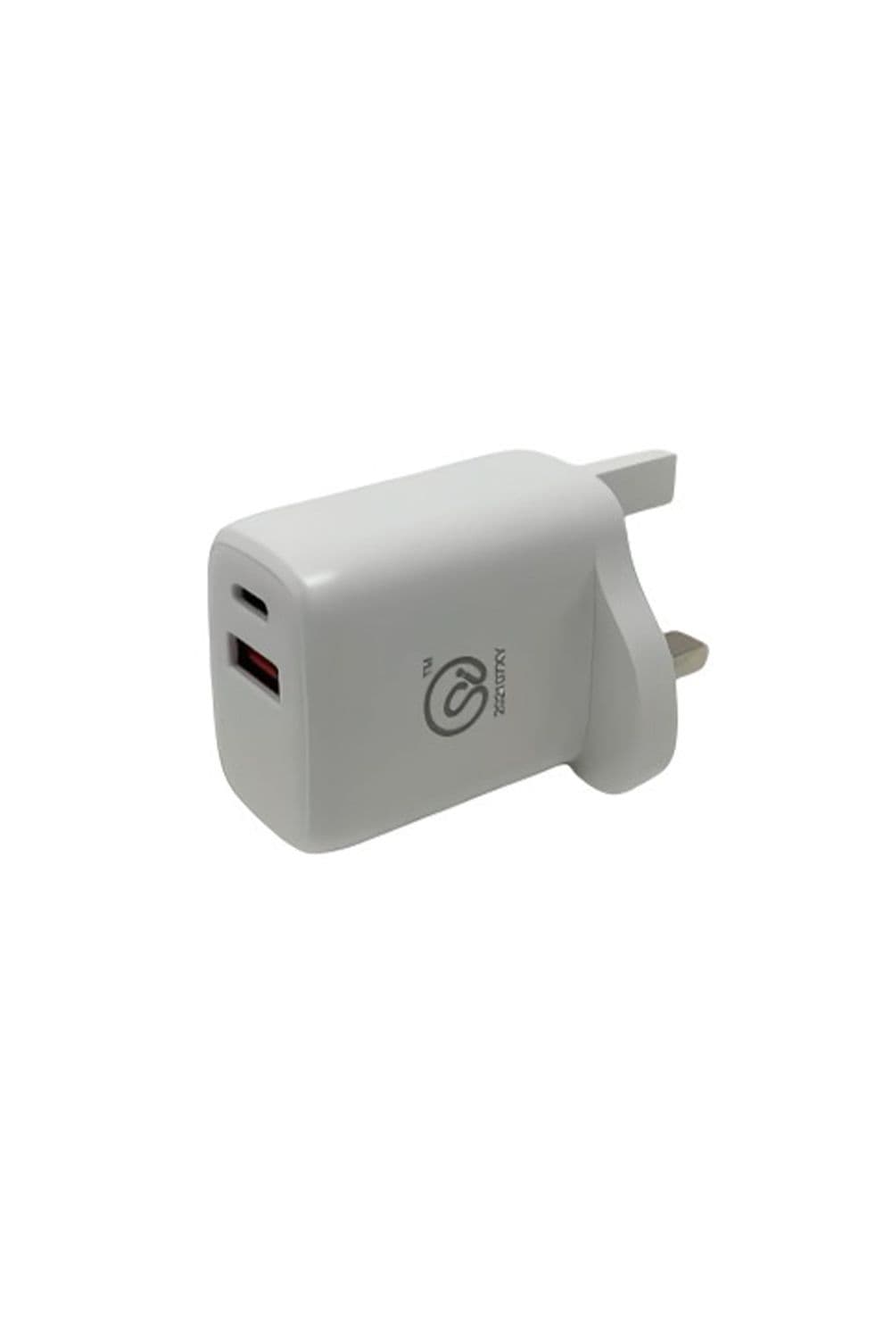 USB + TypeC Home Plug Charger White