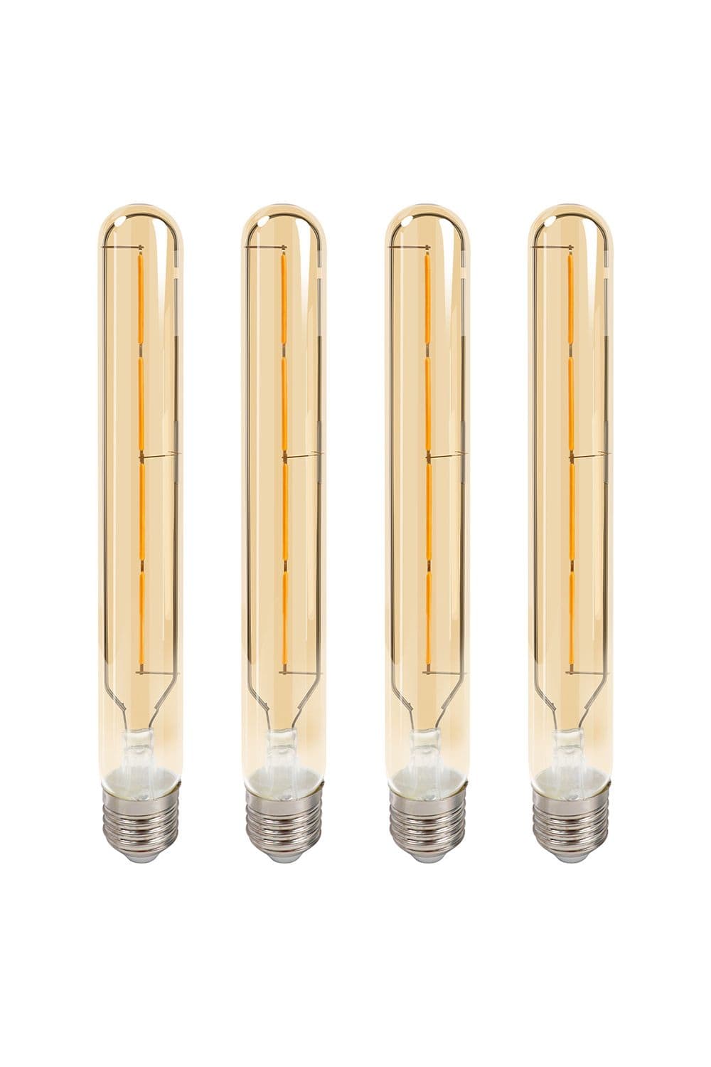 Livingandhome 4W LED T30 Long Tube Bulb E27, 2700K, Pack of 4