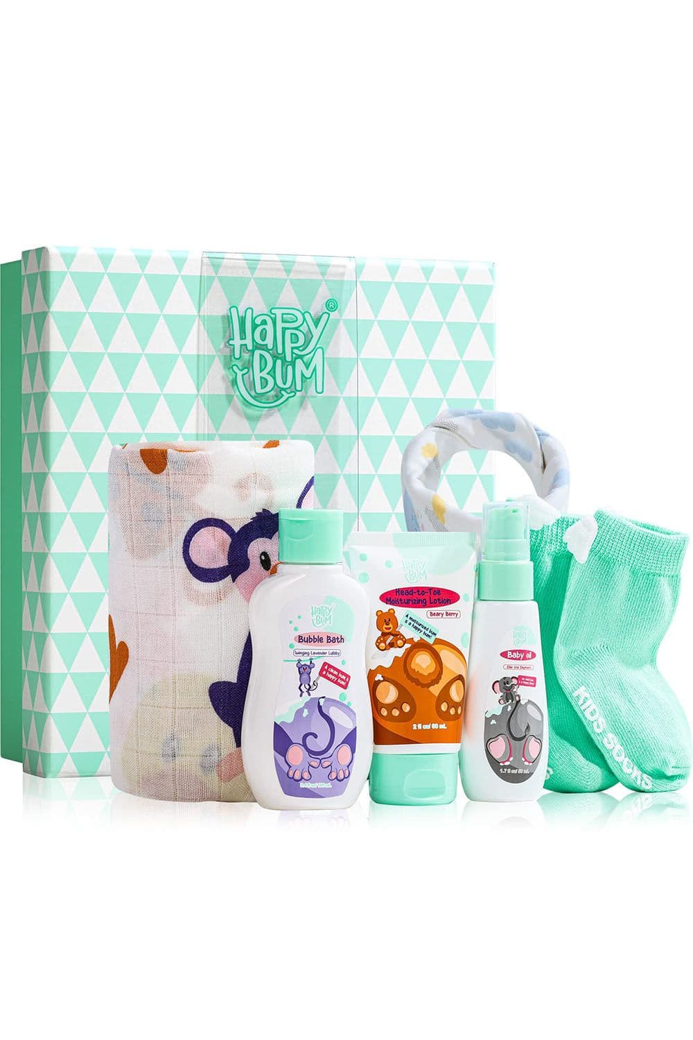 7 Pcs Baby Gift Bath Set Travel Bathing Kit