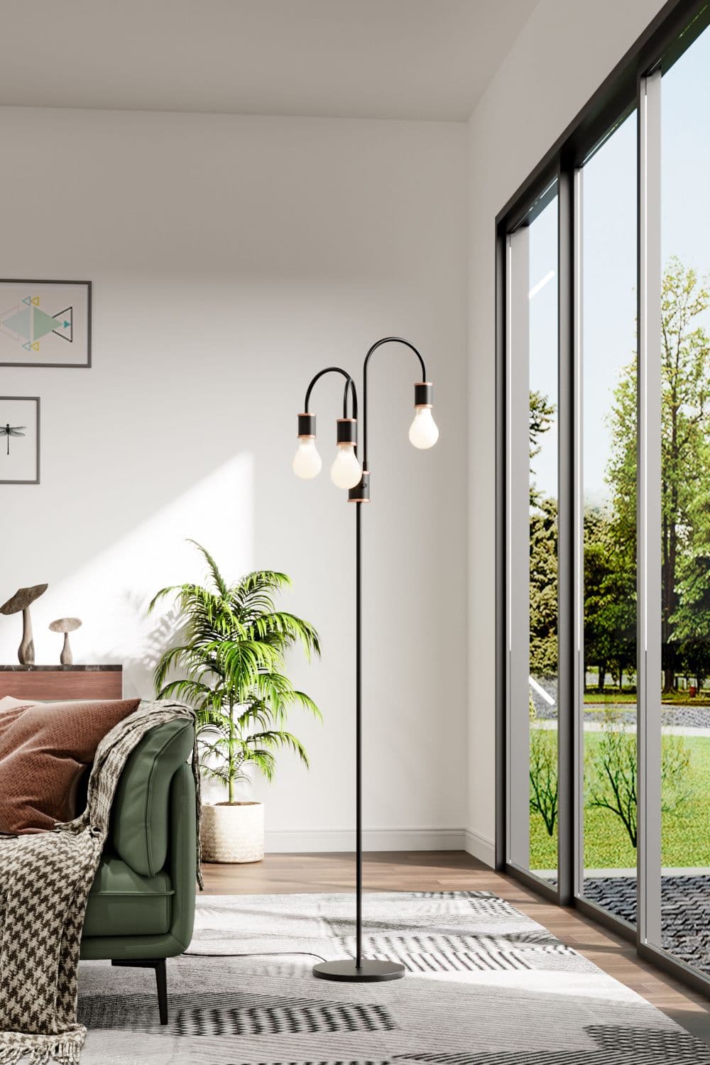 Minimalist 3 Lights Floor Lamp