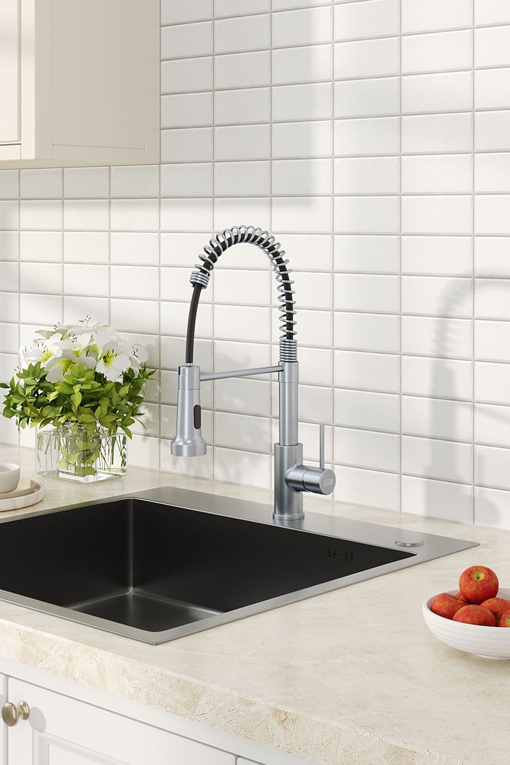 Swivel Commercial Pulldown Kitchen Faucet