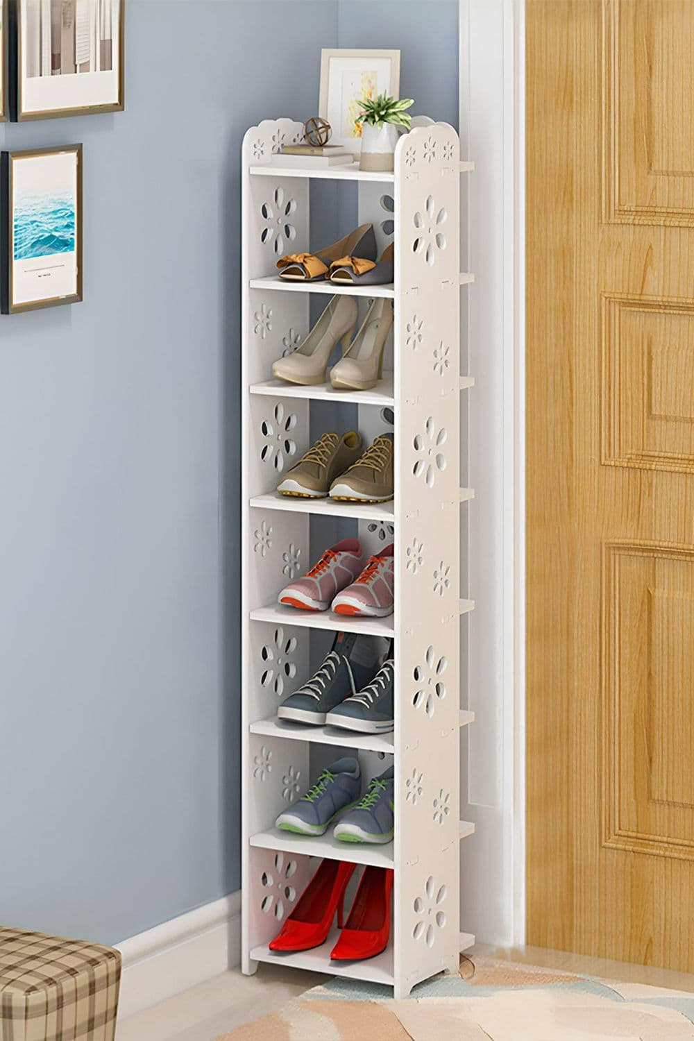 8-Tier Open Style Shoes Rack for Entryway