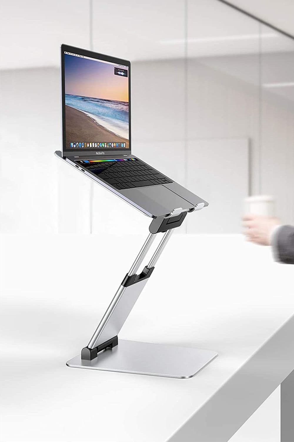 Aluminum Ergonomic Portable Laptop Riser PC Desktop Height Enhancement Cooling Stand