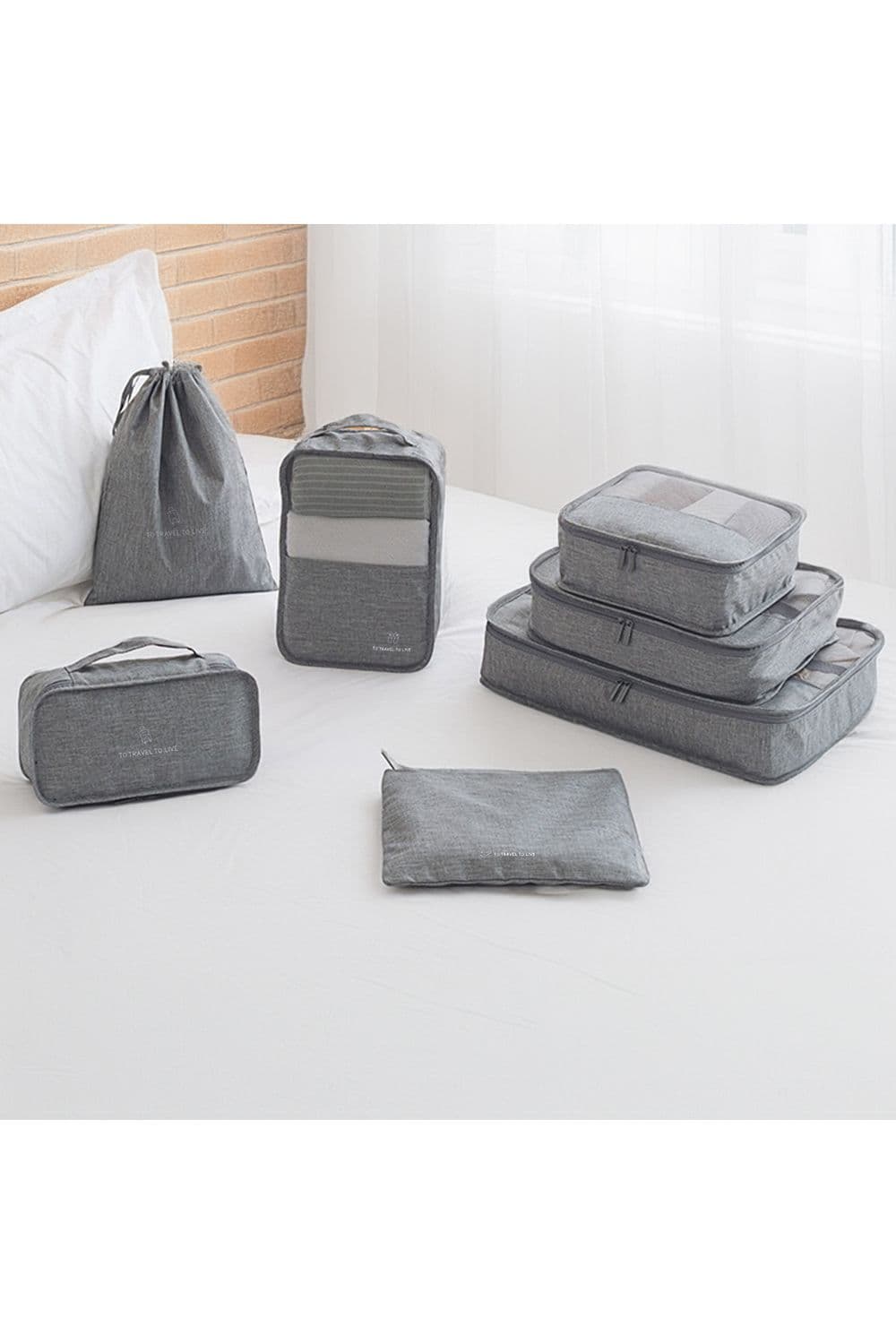 7-Piece Travel Packing Cube Set - Organize Your Clothes for Hassle-Free Travel