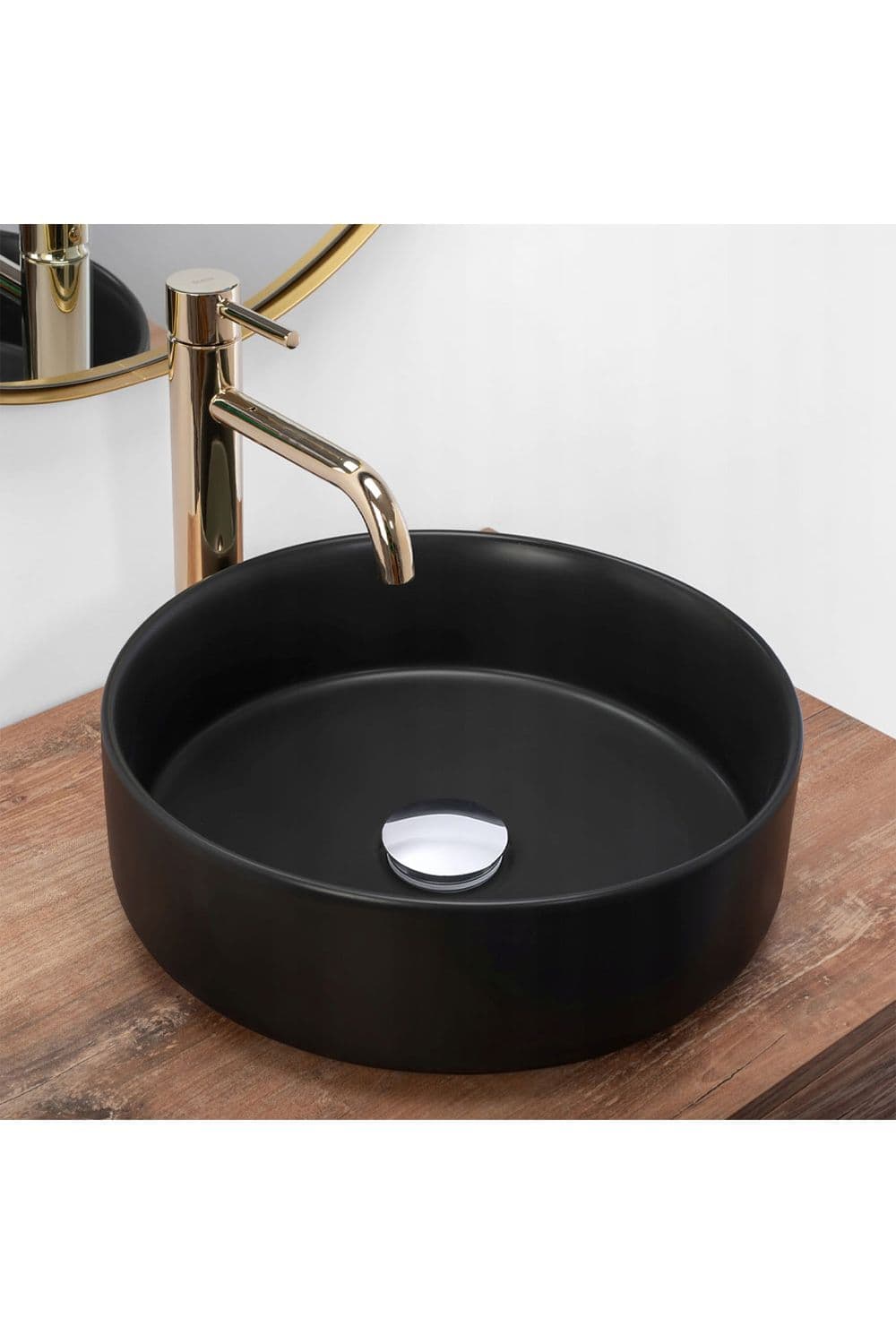 Round Marble Vessel Bathroom Sink